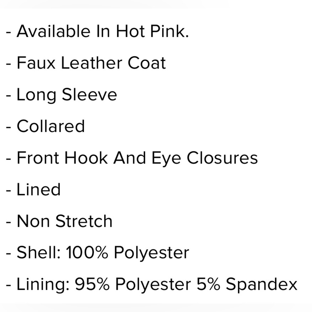 NWT Hot Pink Fuchsia Faux Fur Oversized Coat - Women's Statement Jacket L - Picture 5 of 5